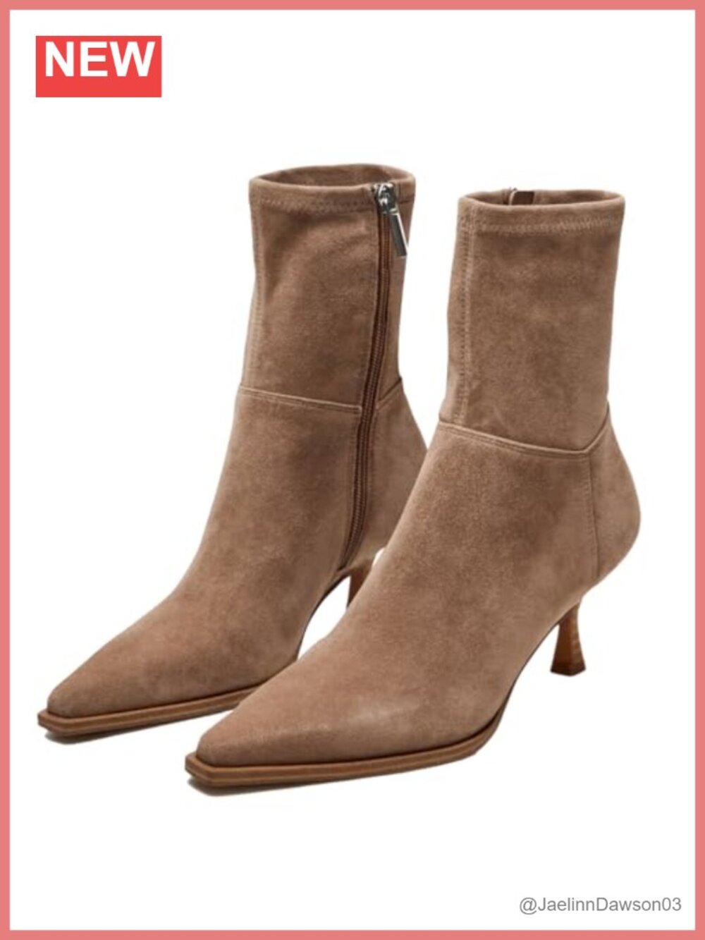 SOVANYOU Womens Kitten Heel Ankle Boots Pointed Toe Dressy Booties